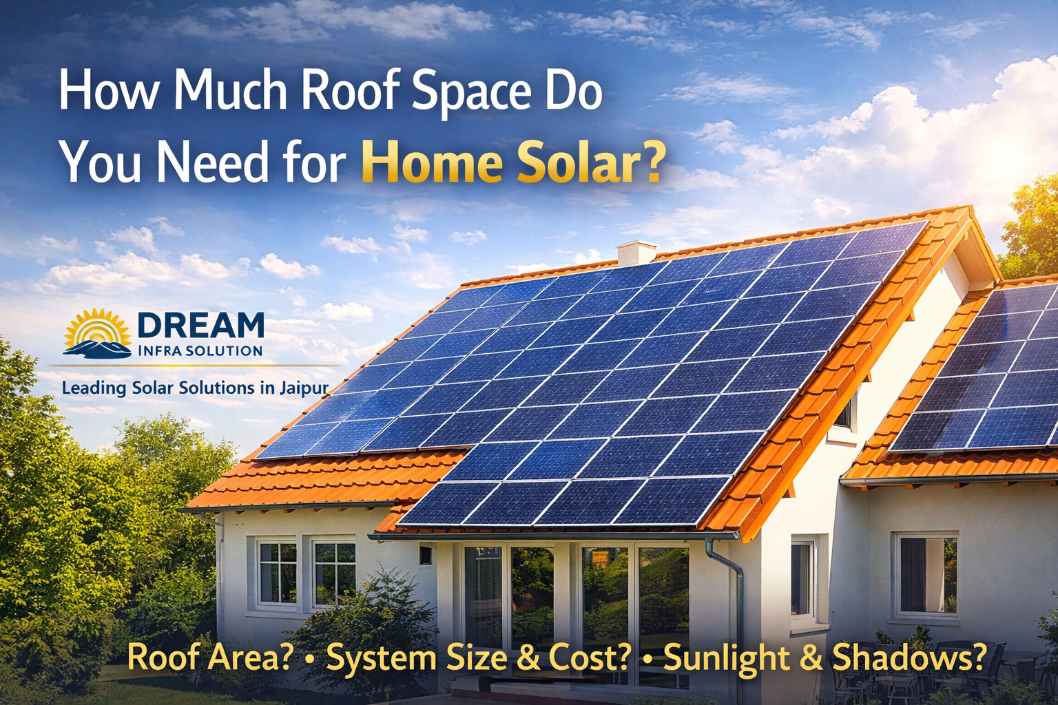 Roof Space Guide for Home Solar Setup in Jaipur