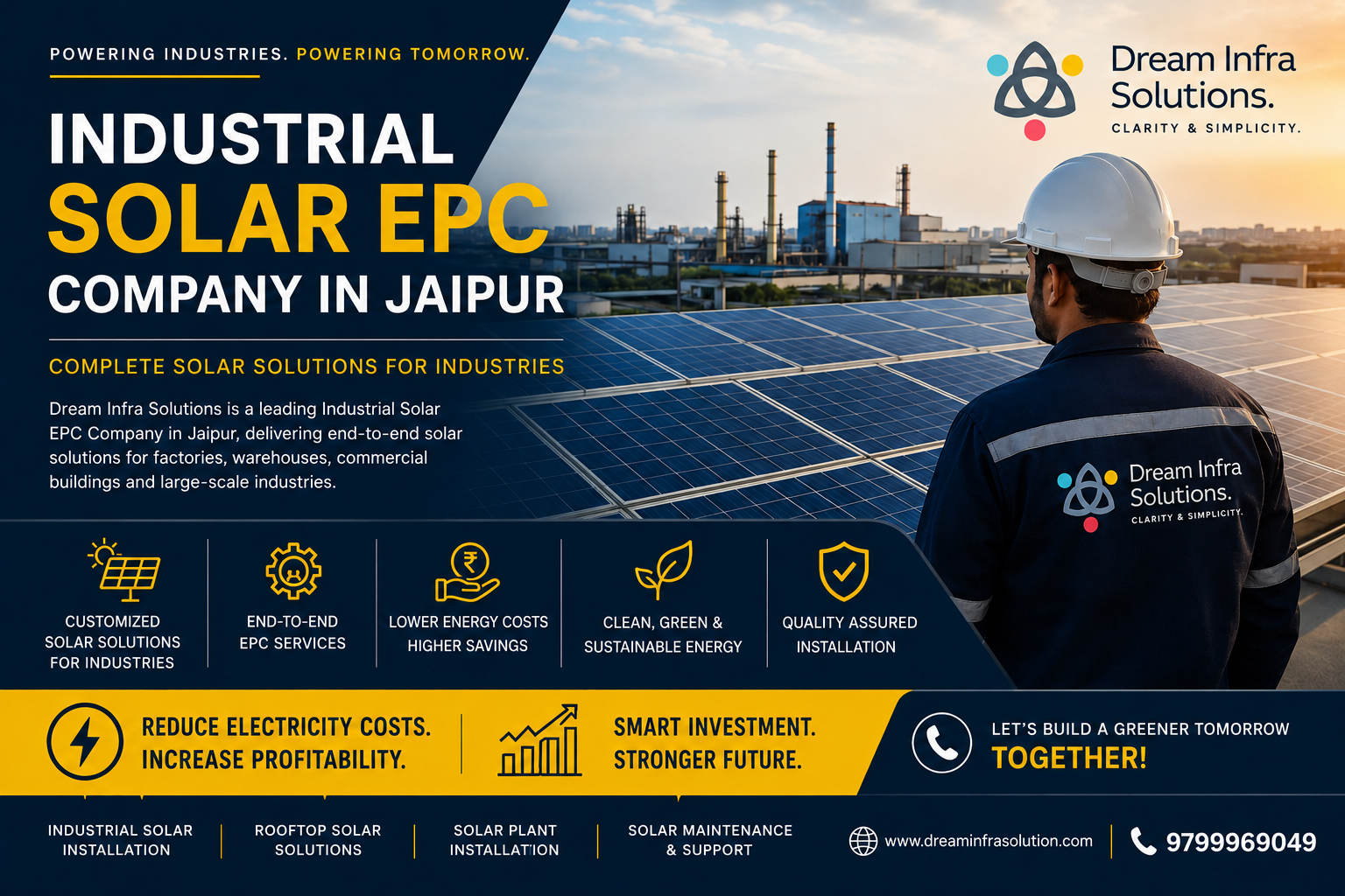 Industrial Solar EPC Company in Jaipur | Dream Infra Solutions